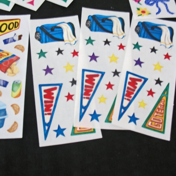 Creative Memories Lot Stickers, 35 studio -Sports, Backpacks, Rain Puddles, Food - Picture 9 of 11